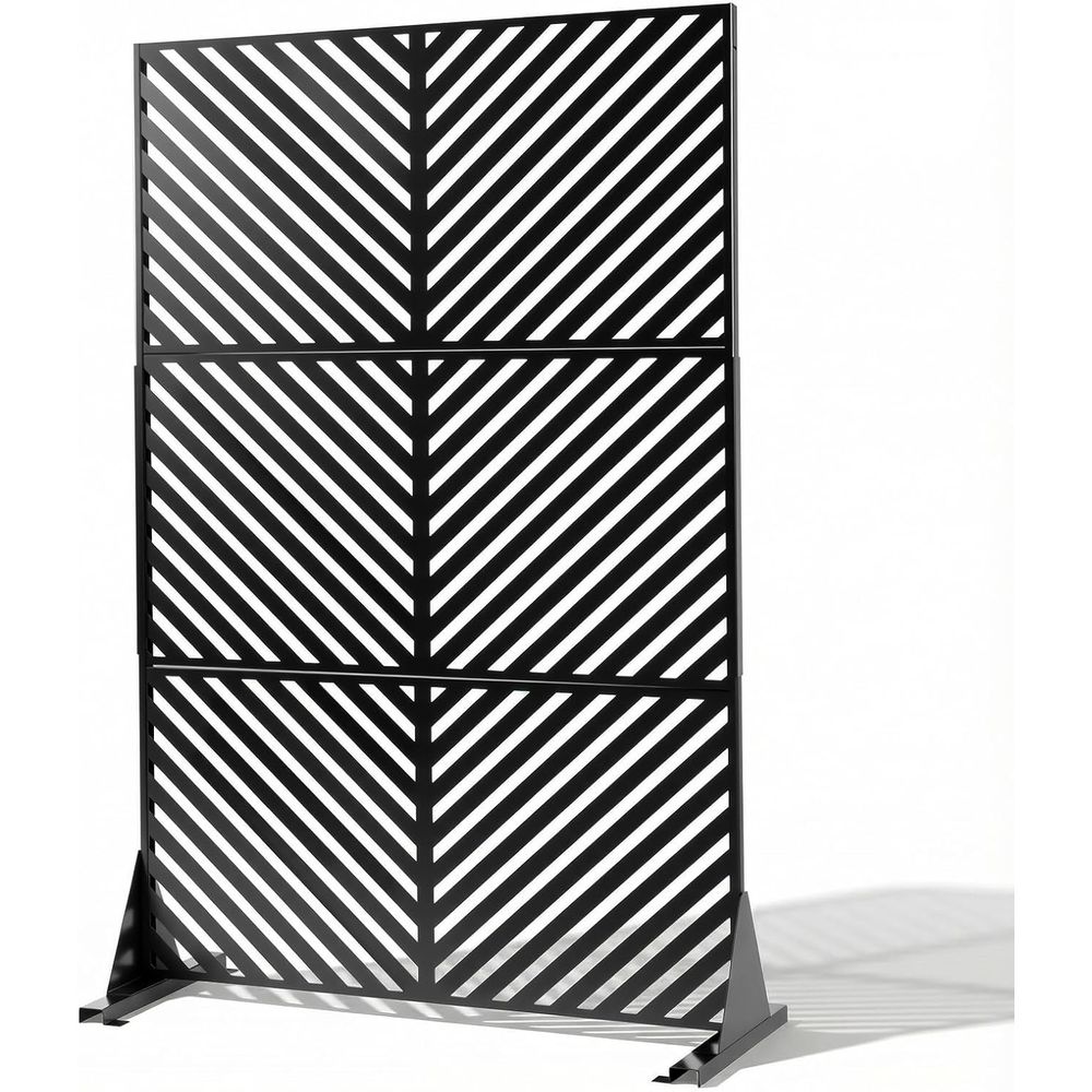 Room Divider Bamboo - Privacypanelen, 72'' 47'' metalen privacypanelen, decoratieve