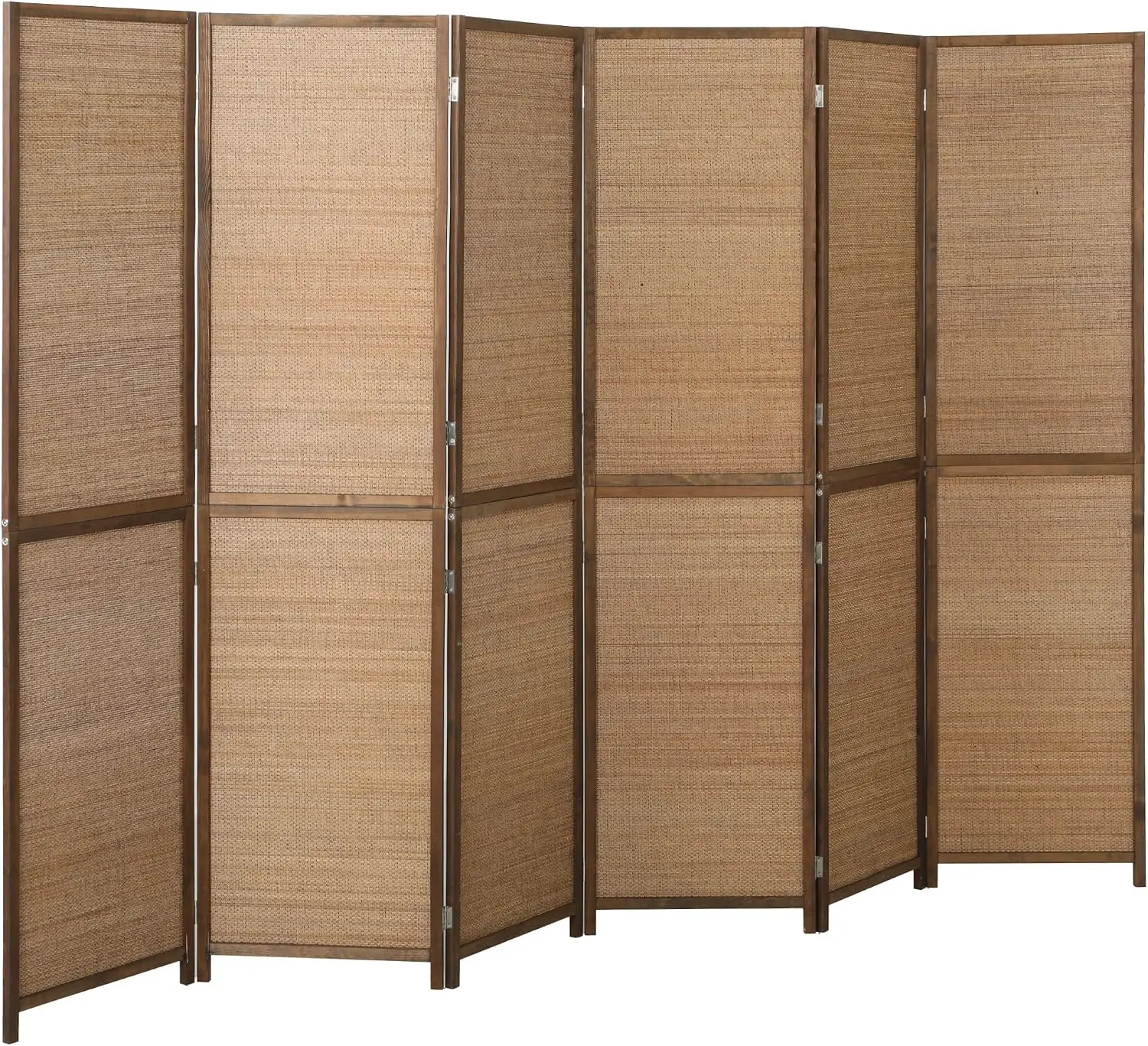 Room Divider Bamboo - 6 FT Kamerverdeler, 6-paneels handgeweven bamboe