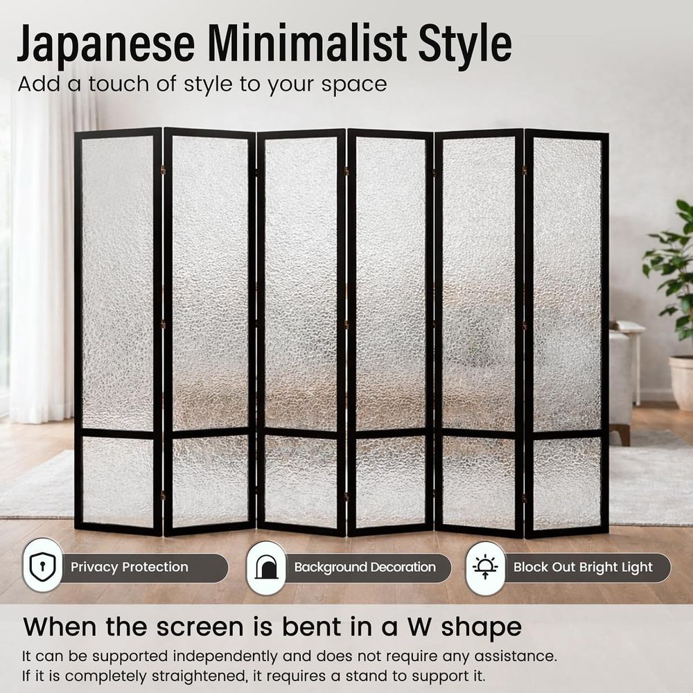 Acryl Room Divider met 6 panel - Room Divider Bamboo recensie en prijs