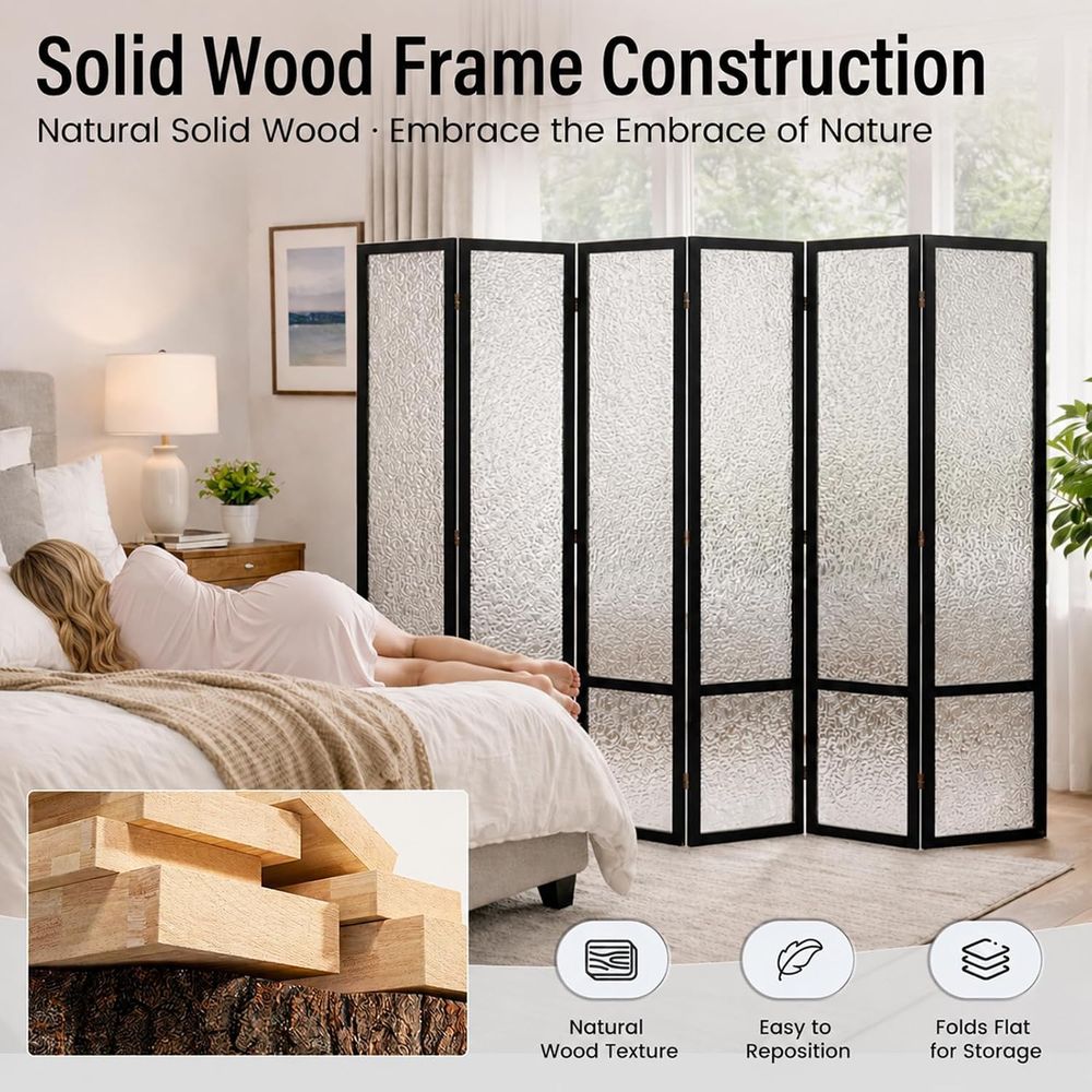 Acryl Room Divider met 6 panel - Room Divider Bamboo recensie en prijs