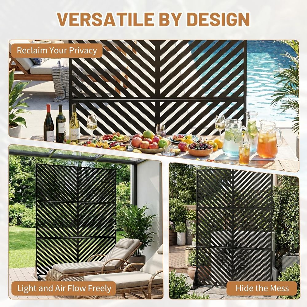 Privacypanelen, 72'' 47'' meta - Room Divider Bamboo recensie en prijs