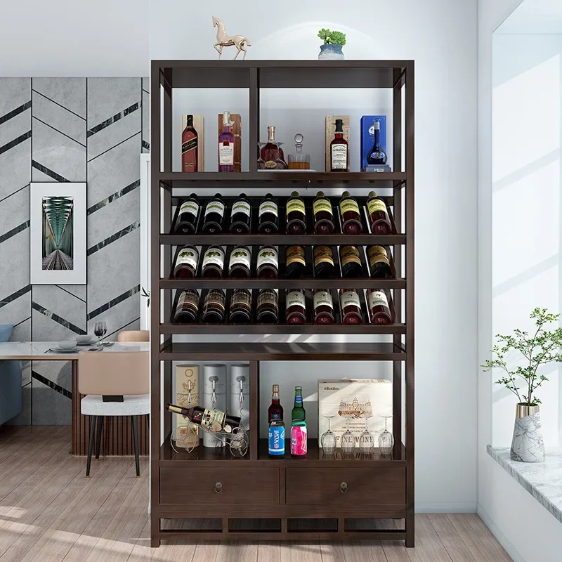 Huisraad Rode Wijn Displaykast - Room Divider Bamboo recensie en prijs
