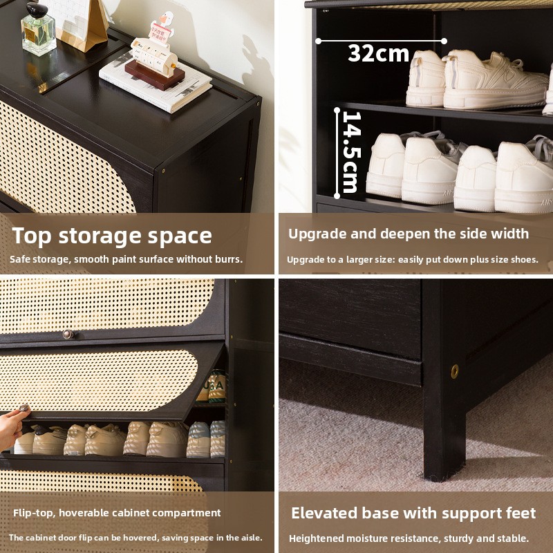 Moderne zwarte bamboe schoenen - Room Divider Bamboo recensie en prijs