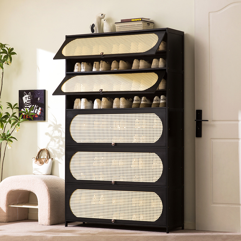 Moderne zwarte bamboe schoenen - Room Divider Bamboo recensie en prijs