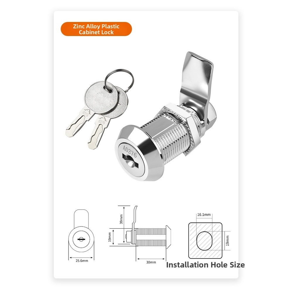 Kastdeurslot van zinklegering  - Locker Storage Metal recensie en prijs