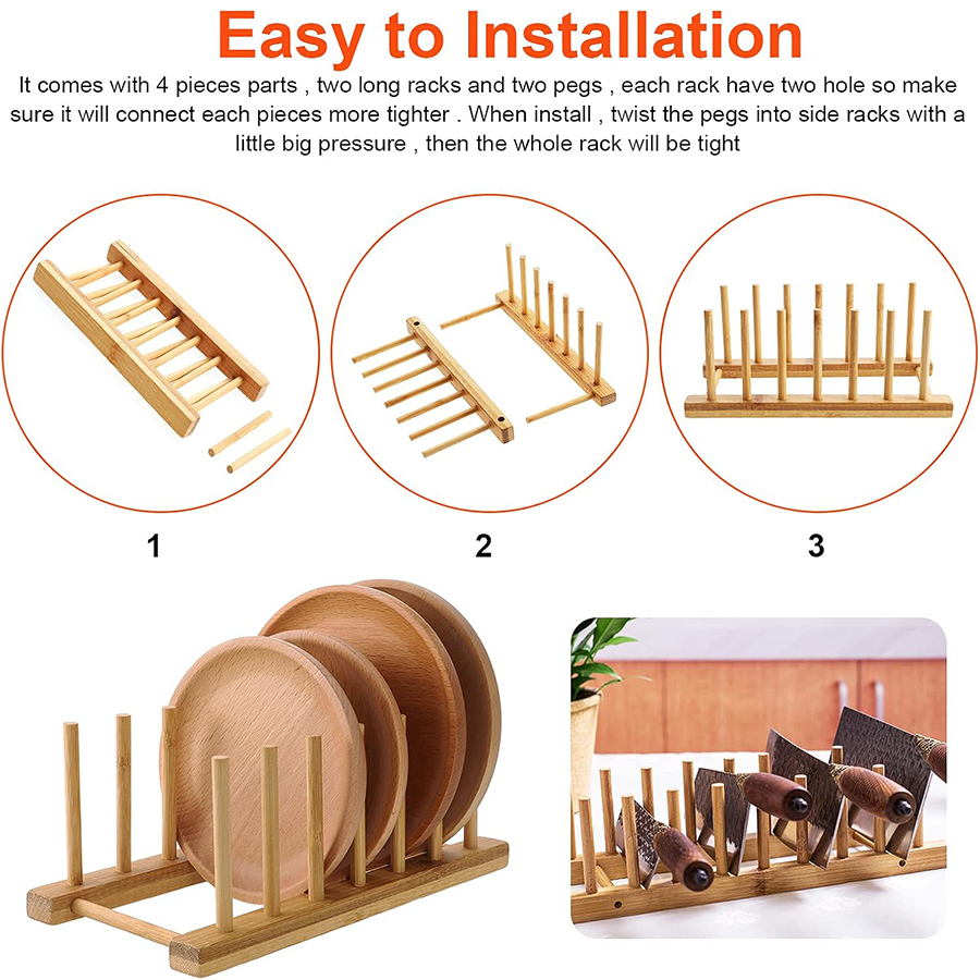 1 pcs/2 pcs Bamboe Afdruiprek, - Room Divider Bamboo recensie en prijs