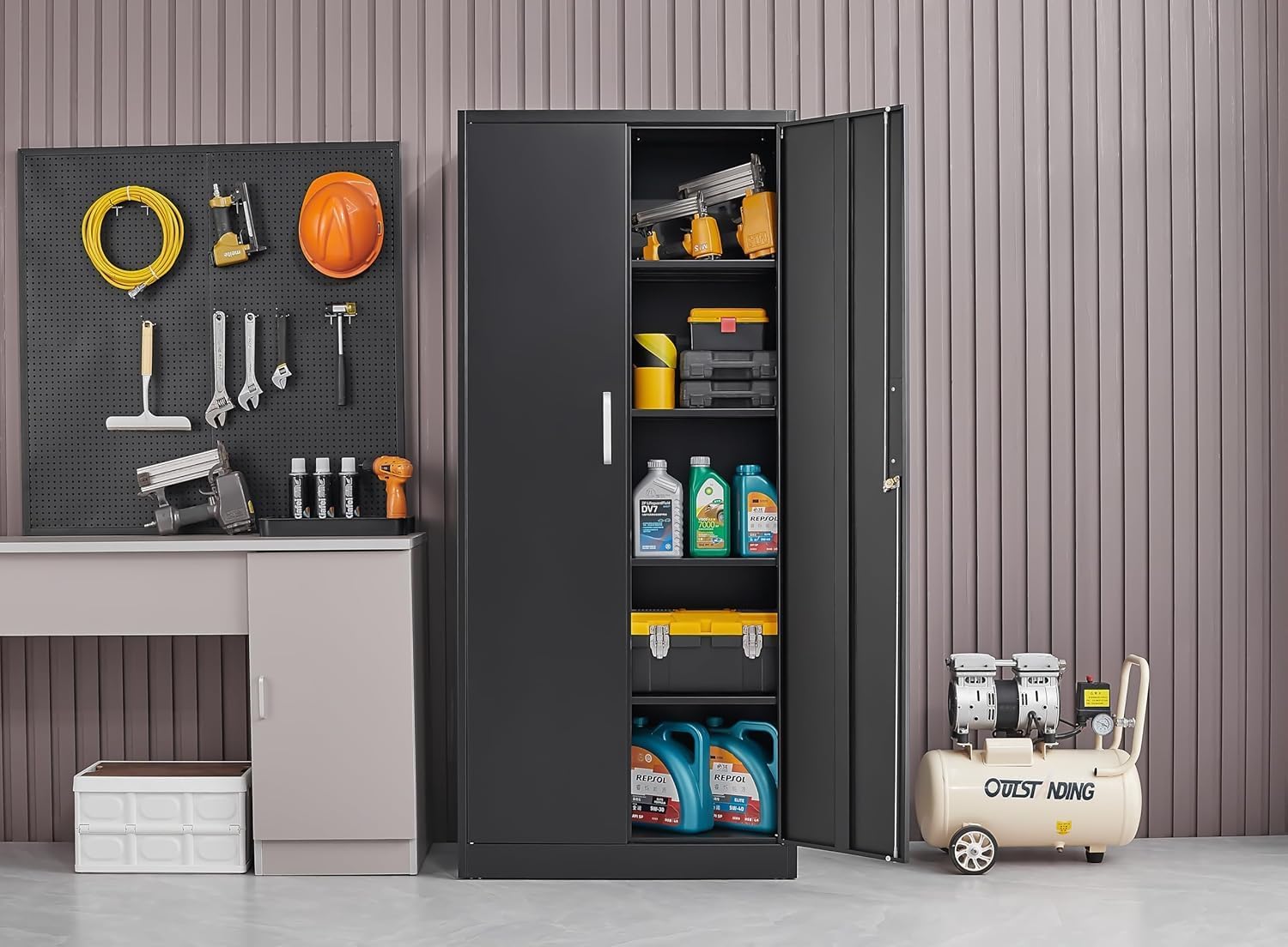 Metalen opbergkast met verstel - Locker Storage Metal recensie en prijs
